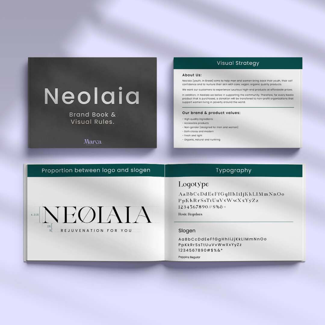 עיצוב לוגו לחברת קוסמטיקה Neolia